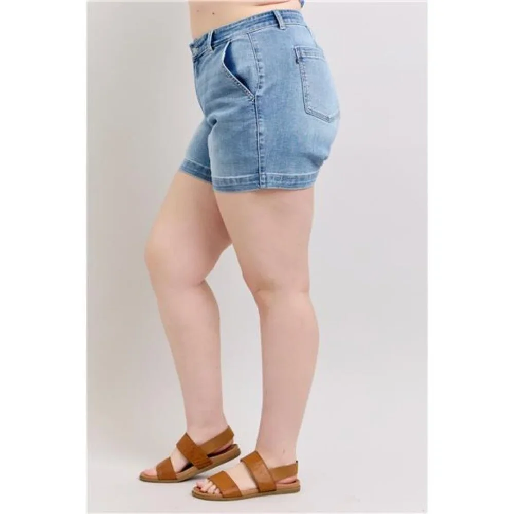 NWT‎ Judy Blue Plus Size High Rise Denim Shorts
